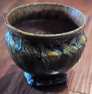 Weller Pottery/Planter Jardinaire with Corn Motif 11" Vintage - Picture 1 of 10