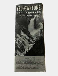 1961 BROCHURE PIEGHEVOLE YELLOWSTONE PARCO NAZIONALE WYOMING MONTANA IDAHO (T61) - Foto 1 di 11