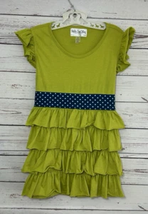 Matilda Jane Top Size 12 Ruffles Green Cotton RN139040 - Picture 1 of 9