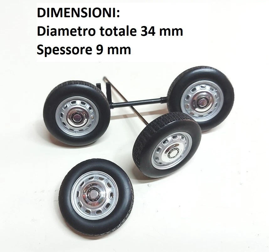 Kit Ruote Originali Alfa Romeo Giulia ti Super del 1963 - Norev scala 1/18 - Immagine 1 di 1