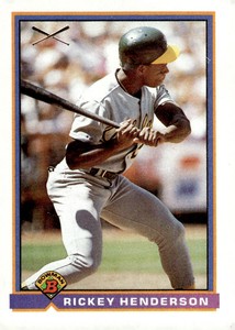 1991 Bowman #371 Rickey Henderson used