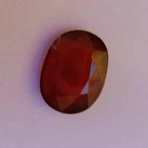 7.0Ct 13.6x10.2x5.1MM Natural Reddish Orange Color Hessonite Cut Garnet Gemstone - Picture 1 of 20