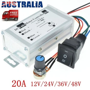 Reversible DC Motor Speed Controller Driver Controls 9V-60V 12V 24V 36V 48V 60V - Picture 1 of 8