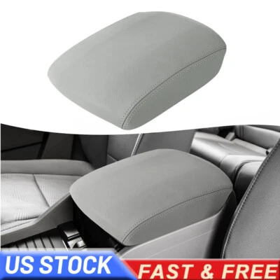 Se adapta a Honda Pilot 2009-2015 cuero consola central tapa reposabrazos cubierta moldura gris EE. UU. Foto 1 de 4