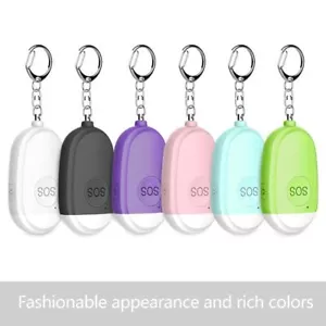Rechargeable 130dB Personal Safety Alarm Keychain Attack Emergency Security LED - Picture 1 of 18
