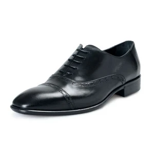Roberto Cavalli Men's Black Leather Lace Up Oxfords Shoes - Picture 1 of 8