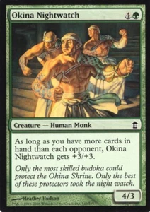 4X RELOJ NOCTURNO OKINA VERDE SALVADORES DE KAMIGAWA MTG MAGIC LP X4 (yourdeckbuilder) - Imagen 1 de 1