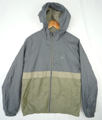 Volcom Men's Vermon Light Hooded Windbreaker 600 mm water resistant SZ Medium - Image 1 of 4