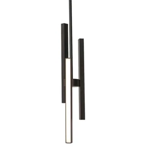 AFX Lighting Indra 4" LED Pendant, Black/White - IDRP04LAJD1BK - Picture 1 of 1