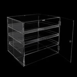 3-Tray Countertop Bakery Display Case Donut Hotel Store Showcase Cookie Pastry - Picture 1 of 17