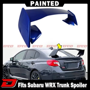 2015-2021 Fits Subaru WRX STI 4th 4D Sedan STI Rear Trunk Spoiler Painted #K7X - Picture 1 of 6