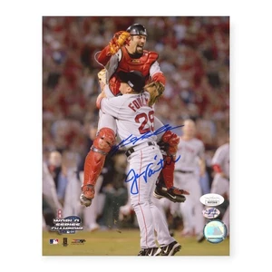 Jason Varitek & Keith Foulke Boston Red Sox Signed Autographed 8x10 Photo JSA - Picture 1 of 1