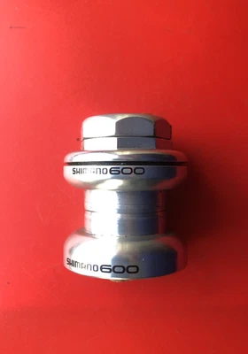 VINTAGE SHIMANO 600 ALLOY HEADSET, 1" X 24 TPI,SEALED BEARINGS COMPLETE,EXC COND - Image 1 of 3