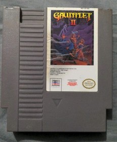 Gauntlet II 2 1990 NES Nintendo Entertainment System Game + Dustcover CLEAN