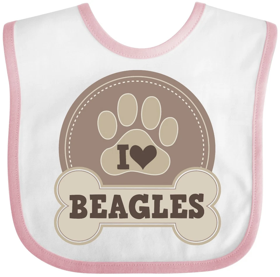 Inktastic Beagle Amante de Perros Bebé Babero Mascota Cachorro Ropa Infantil Foto 1 de 1
