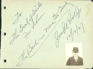 Vintage Mystery Celebrity Autograph - Picture 1 of 3