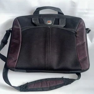 Swiss Gear 15" Laptop Case Padded Bag Sleeve Plum Purple Briefcase Laptop Bag - Afbeelding 1 van 13