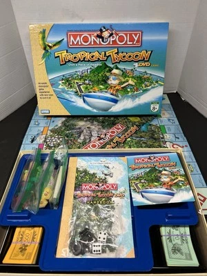 Monopoly Tropical Tycoon DVD Board Game 2007 Hasbro COMPLETE! with new rules - Image 1 of 4