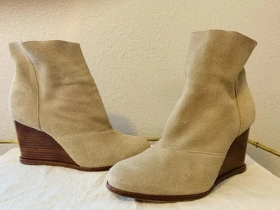 Matt Bernson Women's Anthropologie Suede Tan Ankle Boots 8.5 - Image 1 of 4