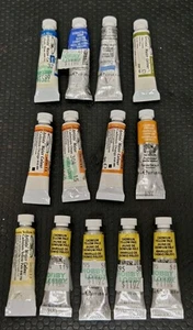 13x Winsor Newton Künstler und Profi Aquarellfarbe - Blau Grün Gelb - Bild 1 von 11