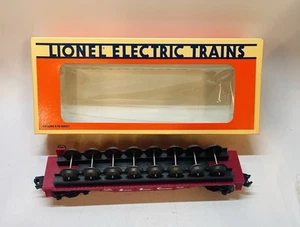 Coche plano vintage Lionel 6-16930 Sante Fe calibre O y carga de rueda de 8 piezas con caja, NUEVO - Imagen 1 de 8