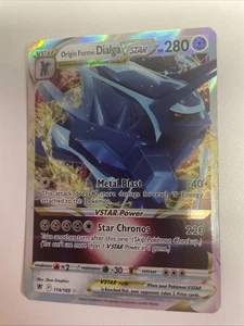 Pokemon Astral Radiance Origin Forme Dialga VSTAR 114/189 casi nuevo envío gratuito - Imagen 1 de 2