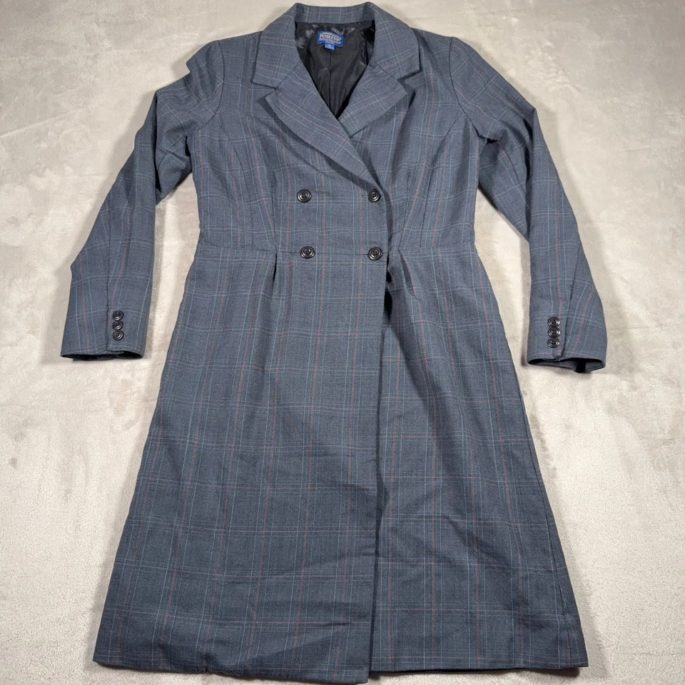 Pendleton Blazer Jacket Dress Gray Plaid Wool USA Made Business Women’s Sz 12 - Image 1 of 4