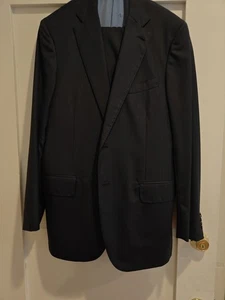 ISAIA NAPOLI Gr. 42 52it Navy Super 150s & Seidenanzug - Handmade in Italy - Bild 1 von 17