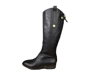 Sam Edelman Penny Reitstiefel Gr. 9 schwarz, innen Gebrauchsspuren/Mängel - Bild 1 von 16