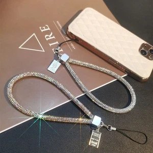 Bling Bling Diamond Crystal Anti-lost Rope Neck Hanging Cord Phone Accessories - Photo 1 sur 21