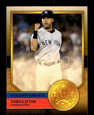2012 Topps Golden Greats #GG-28 Derek Jeter New York Yankees HOF - Image 1 of 2