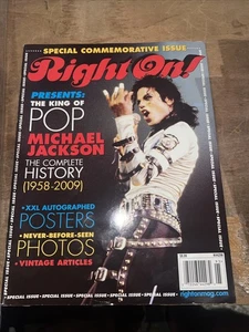Right On Michael Jackson Magazine 2009 King Of Pop Special Issue With Posters - Picture 1 of 9