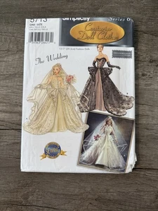 Simplicity Pattern 5713 15.5" Doll Couturier Clothes Series 6 The Wedding - Picture 1 of 3