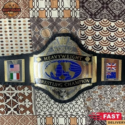 Hulk Hogan 1986 Retro World Wrestling Championship Replica Title Belt Brass 2mm - Bild 1 von 4