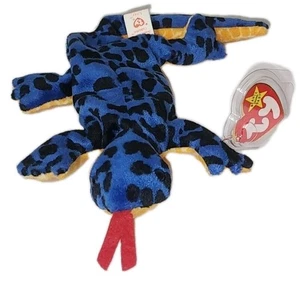 Ty Beanie Baby - LIZZY the Lizard (13 Inch) NEW MWMTs Plush Stuffed Animal Toy - Picture 1 of 10