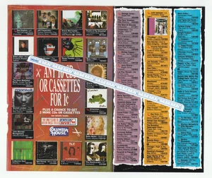 1995 COLUMBIA HOUSE Record/CD CLUB Magazine AD~ALANIS MORISSETTE/Dave Matthews - Picture 1 of 3