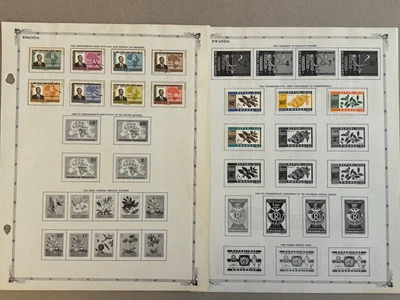 Ruanda grupo de 116 sellos en páginas de álbum Scott Cat 1/275 1962-1968 Foto 1 de 4