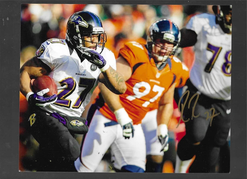 Foto firmada con autógrafo de Ray Rice de 8 x 10 pulgadas RAVENS POSE 2 Foto 1 de 1