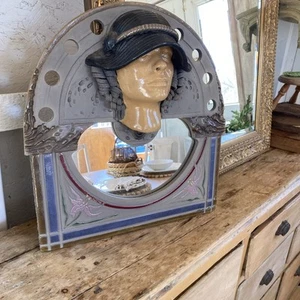 Raku Pottery Wall Art Mirror by Marc Sijan - Picture 1 of 9