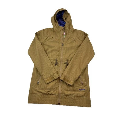 Burton Dryride Snowboard Jacket Lightweight Long Length Hooded Womens M Pockets - Image 1 of 4