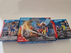 Three Brand New Playmobil City Action Figure Sets Kids/Childs Toys - Picture 1 of 4
