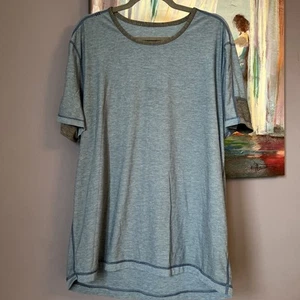Lululemon Herren XL-XXL Workout Tech Heathered Blue Tee T-Shirt 💖 - Bild 1 von 7