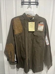 Walls Long Sleeve Shooting Shirt Padded XXXL Outdoor Hunting Brown 3XL New - Picture 1 of 5