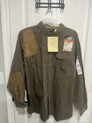 Walls Long Sleeve Shooting Shirt Padded XXXL Outdoor Hunting Brown 3XL New - Image 1 of 4