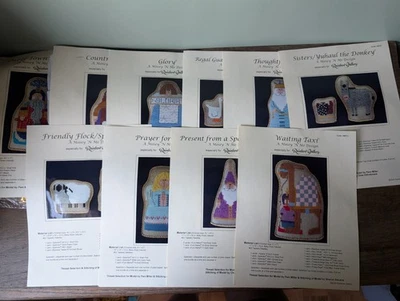 Lot of 10 Rainbow Gallery Nativity Needlepoint Patterns w/ Thread Material 2000 - Image 1 of 4