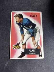 1955 Bowman - Lee Riley #21 (RC) Detroit Lions VG - Picture 1 of 2