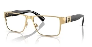 VERSACE VE1274 1002 Gold Black Men's 57mm Eyeglasses - Picture 1 of 3