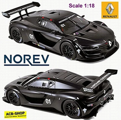 Renault R.S.01 2014 Auto Da Corsa Test Nera Versione 1:18 Norev 185136 - Immagine 1 di 3