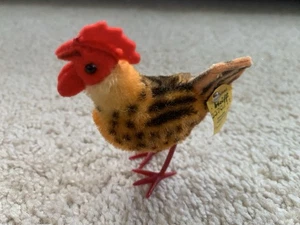 Pollo Steiff Gallo 3370/11 Hecho en Alemania 3” Con Etiqueta y Botón De Colección - Imagen 1 de 9