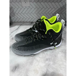 Botines de fútbol Under Armour Spotlight Franchise RM 2.0 negros neón para hombre talla 11 - Imagen 1 de 10